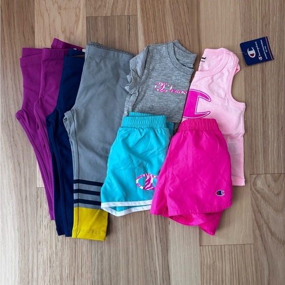 Baby girl tea collection bundle of leggings and two set of champions size 12-18M - Picture 2 of 10